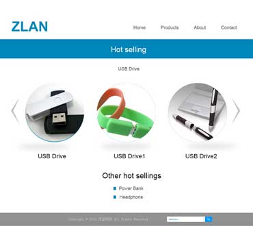 深圳澤藍科技公司網站模版