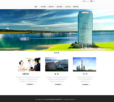 深圳寶利鴻源實業網站站模版