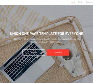 100%自由充分響應HTML5模板